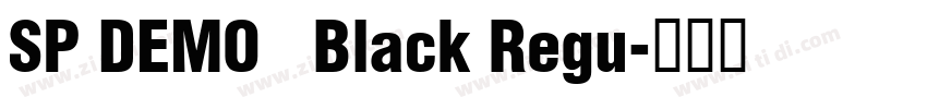 SP DEMO   Black Regu字体转换